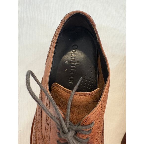 Cole Haan Air Colton Wing Tip Oxfords Shoes Distressed Brown C10027 Mens 8 M main image 10